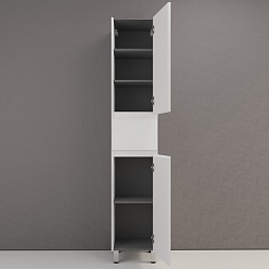 Style Line Шкаф пенал Манхэттен 36 белый матовый – фотография-4